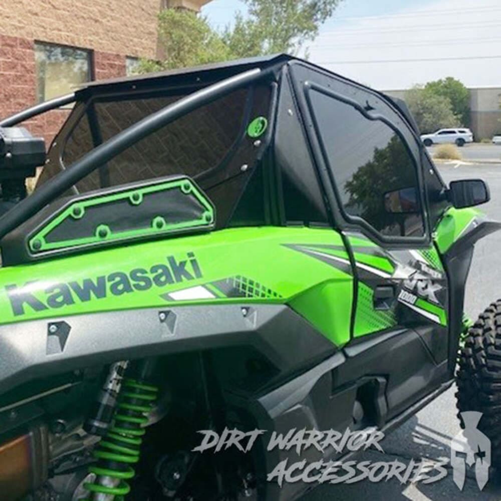 Dirt Warrior '20+ Kawasaki Teryx KRX 1000 2-Seat Cab Enclosure Upper Side Doors & Panels