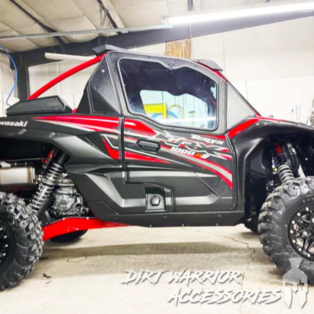 Dirt Warrior '20+ Kawasaki Teryx KRX 1000 2-Seat Cab Enclosure Upper Side Doors & Panels
