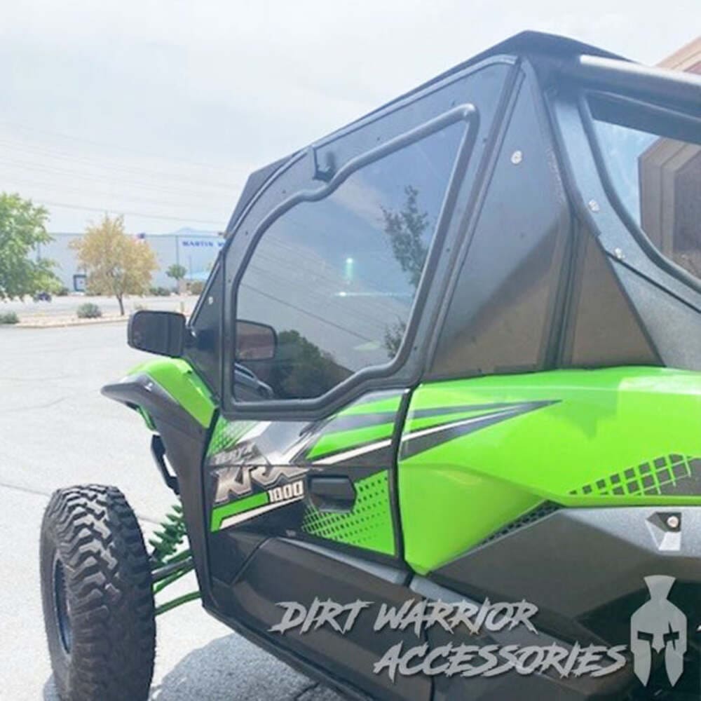 Dirt Warrior '20+ Kawasaki Teryx KRX 1000 2-Seat Cab Enclosure Upper Side Doors & Panels