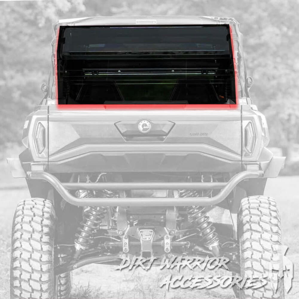 Dirt Warrior '21+ Can-Am Commander 4-Seat Rear Windshield
