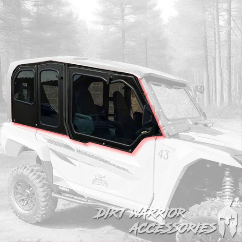Dirt Warrior '21 Yamaha Rmax 4-Seat Cab Enclosure Upper Side Doors Panels