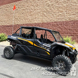 Dirt Warrior '22+ Kawasaki Teryx KRX 1000 4 Seat Rear Windshield