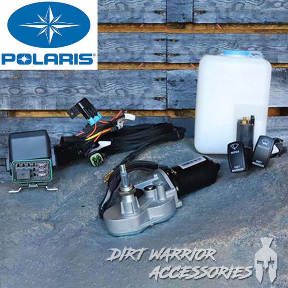 Dirt Warrior '25+ Polaris Pro R Electric Windshield Wiper Kit