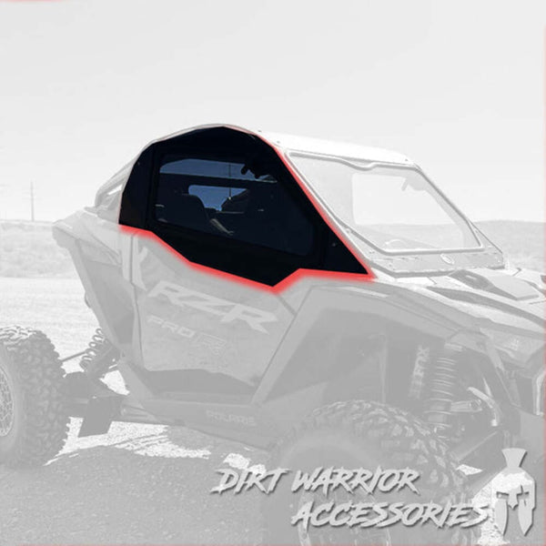 Dirt Warrior '25+ Polaris RZR Pro R 2-Seat Cab Enclosure Upper Side Do