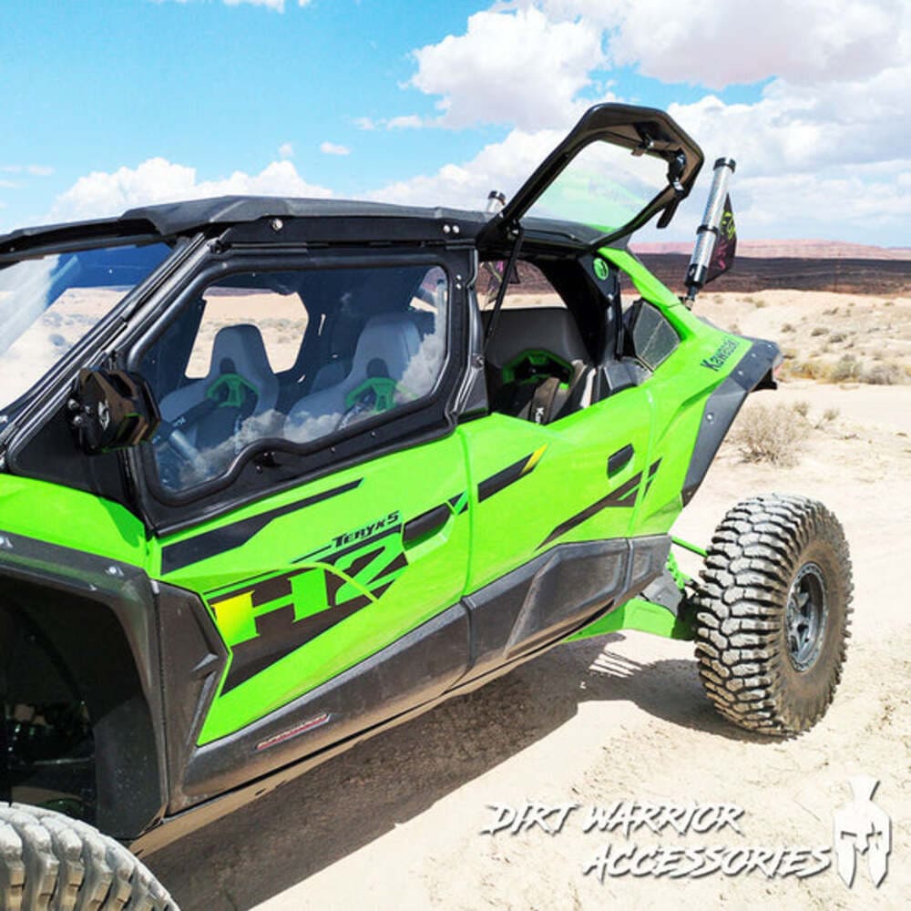 DIrt Warrior Accessories '25+ Kawasaki Teryx H2 1000 4 Seater The Vault Cab Enclosure - Upper Side Doors & Panels