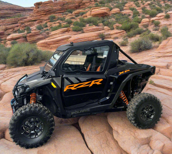 arpege storyサイドギャザーサロペット2025 S black Dirt Warrior Accessories Polaris RZR 1000XP 2024 2-Seat Cab Enclosure