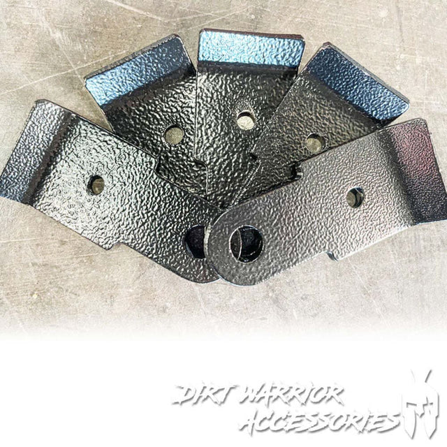 Dirt Warrior Universal XL Powder Coated Black Flag Plate