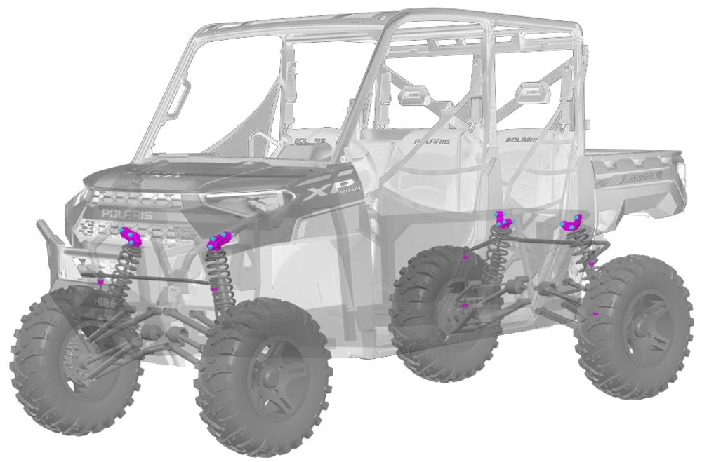 Dirty Teeth Racing '17-'25 Polaris Ranger 2″ Lift Kit
