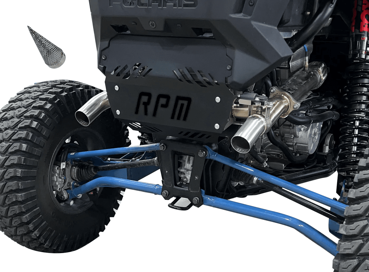 RPM Powersports Polaris RZR Pro XP / Turbo R E-Valve Dual Tip Captains Choice Exhaust