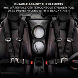 DS18 '17+ Can-Am Maverick X3 6.5" Waterfall Center Console Dual Speaker Pod w/ Digital LED Lights