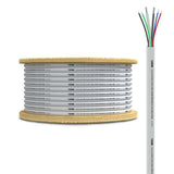 DS18 18-GA RGB LED & 16-GA Speaker Wires Marine Grade Tinned 100% Copper OFC -100 Feet