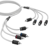  DS18 4 Channel Marine Grade Tinned 100% Copper OFC RCA -6 Feet