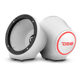 DS18 6.5” Universal Flat Mount Kick Panel Speaker Pod w/ RGB LED Lights