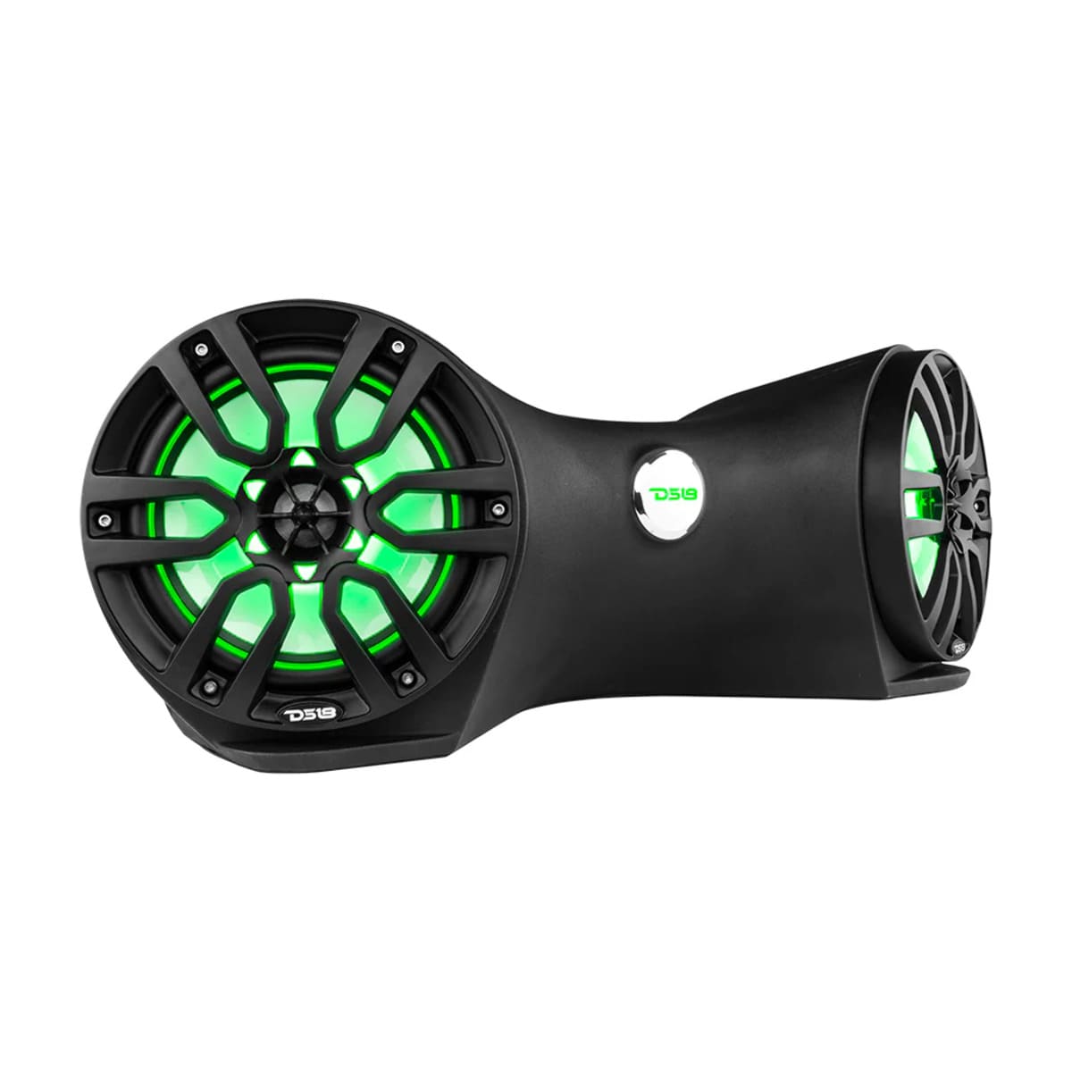 DS18 8" Dual Marine Flat Mount Sound Bar Enclosure W/ 250 Watts RMS RGB LED Lights