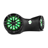 DS18 8" Dual Marine Flat Mount Sound Bar Enclosure W/ 250 Watts RMS RGB LED Lights