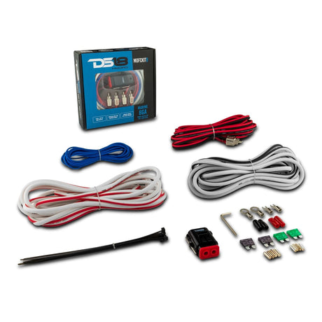 DS18 8-GA Marine Tinned OFC Amplifier Installation Kit