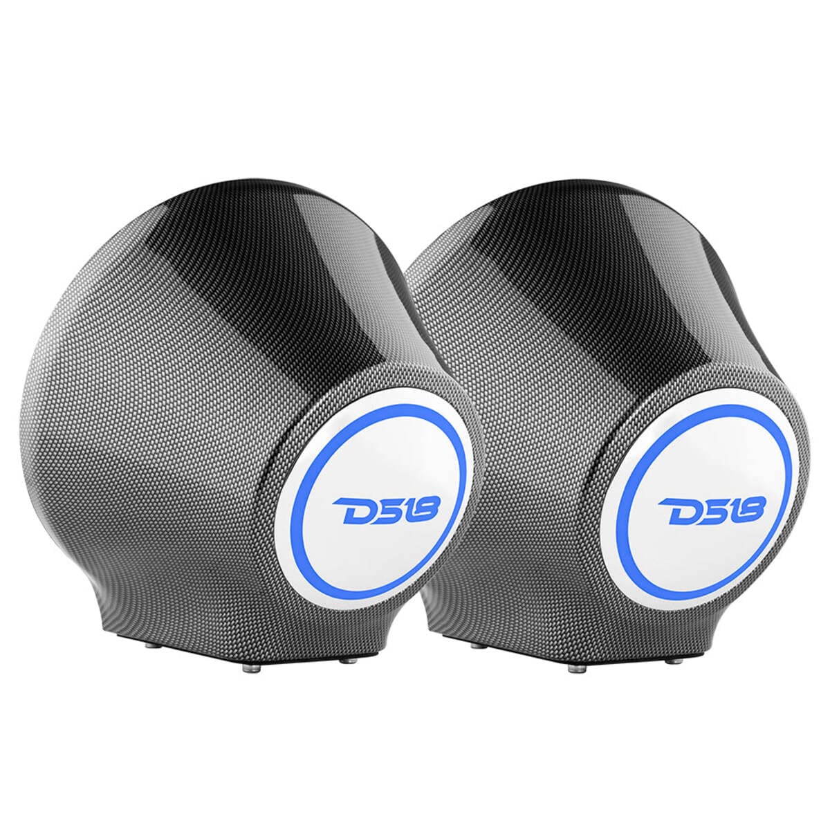 DS18 8” Universal Flat Mount Kick Panel Speaker Pod w/ RGB LED Lights