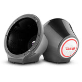 DS18 8” Universal Flat Mount Kick Panel Speaker Pod w/ RGB LED Lights