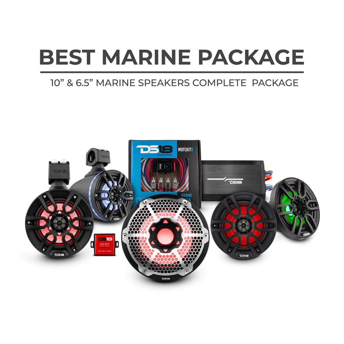 DS18 Best Marine Stereo Subwoofer Package 3