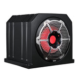 DS18 Dual 10" Marine Subwoofer Enclosure w/ 10" Passive Radiator & 350 Watts RMS 4-Ohm RGB LED Lights