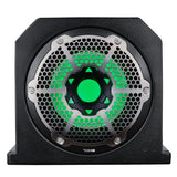 DS18 Dual 10" Marine Subwoofer Enclosure w/ 10" Passive Radiator & 350 Watts RMS 4-Ohm RGB LED Lights