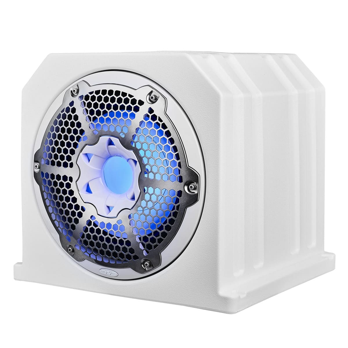 DS18 Dual 10" Marine Subwoofer Enclosure w/ 10" Passive Radiator & 350 Watts RMS 4-Ohm RGB LED Lights