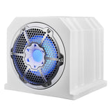 DS18 Dual 10" Marine Subwoofer Enclosure w/ 10" Passive Radiator & 350 Watts RMS 4-Ohm RGB LED Lights
