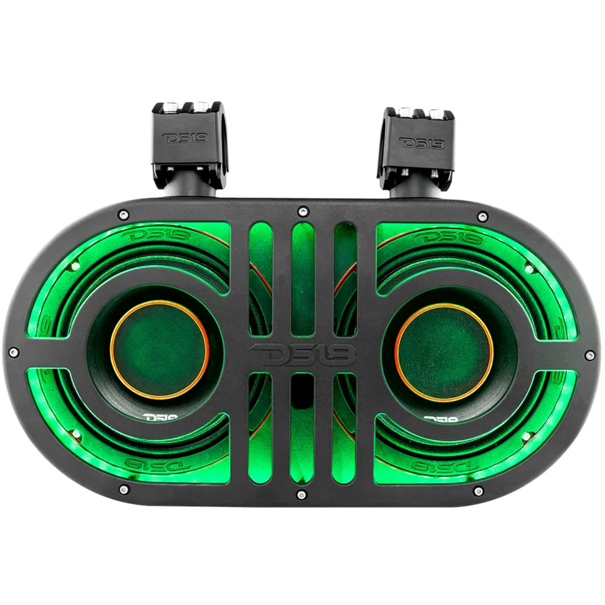 DS18 Dual 8" Marine & Powersports PRO Roll Cage Sound Bar System w/ Built in 500 Watts RMS RGB LED Lights