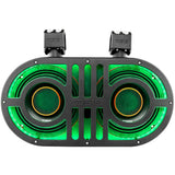 DS18 Dual 8" Marine & Powersports PRO Roll Cage Sound Bar System w/ Built in 500 Watts RMS RGB LED Lights