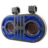 DS18 Dual 8" Marine & Powersports PRO Roll Cage Sound Bar System w/ Built in 500 Watts RMS RGB LED Lights