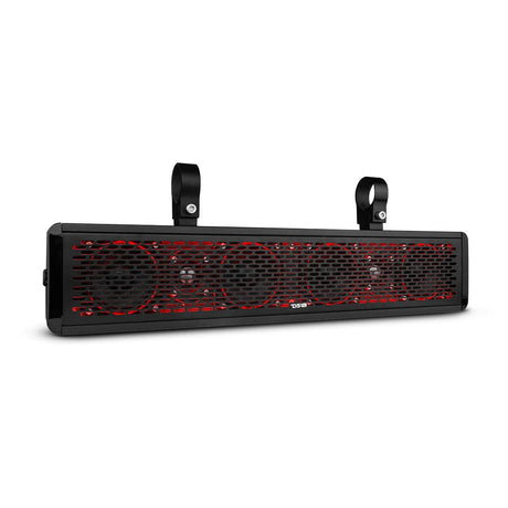 DS18 HYDRO SBAR25 25" Marine Water Resistant Sound Bar Speaker System w/ RGB LED Lights 6 Speakers 600 Watts
