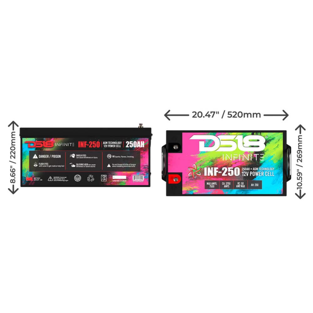 ️◎槪罹ページ◎ DS18 Infinite 7500 Watts 250 AH AGM Power Cell