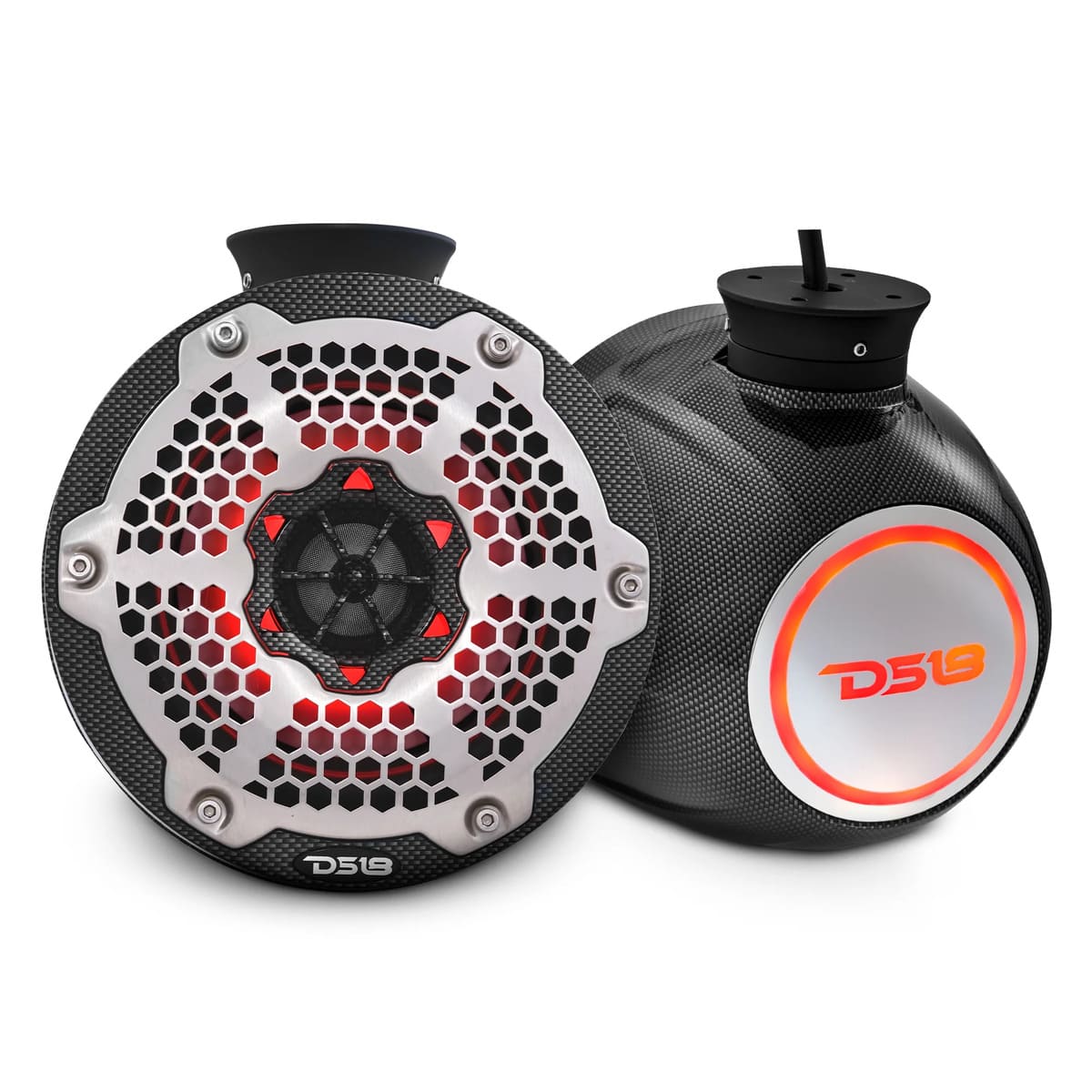 DS18 Jet Skis NXL 6.5" Pod 300w Speaker with Integrated RGB LED Lights - Pair