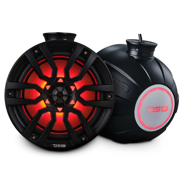 DS18 Jet Skis NXL 8" Pod 375W Speaker with Integrated RGB LED Lights - Pair