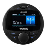 DS18 Marine & Powersports Headunit 2 Zones, 4 Volts Output, BT, RDS 4 X 50 Watts, 3" Color TFT Screen