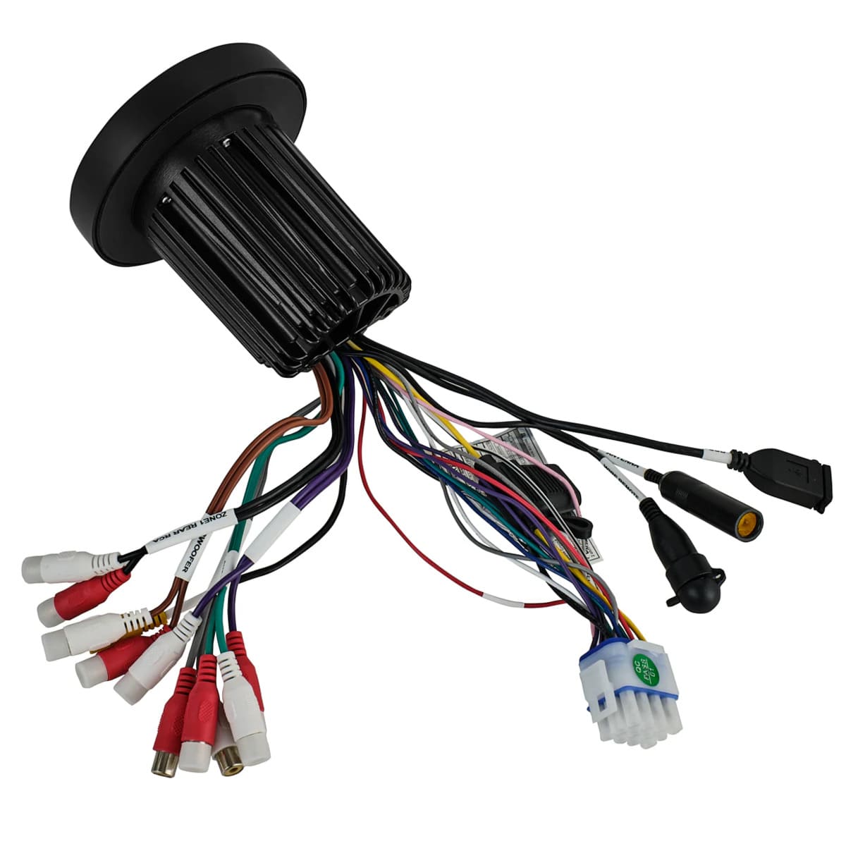 DS18 Marine & Powersports Headunit 2 Zones, 4 Volts Output, BT, RDS 4 X 50 Watts, 3" Color TFT Screen