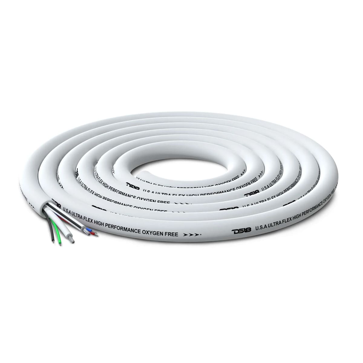 DS18 Marine Tinned OFC 18-GA RGB Wires w/12-GA Speaker Wires 100 Feet