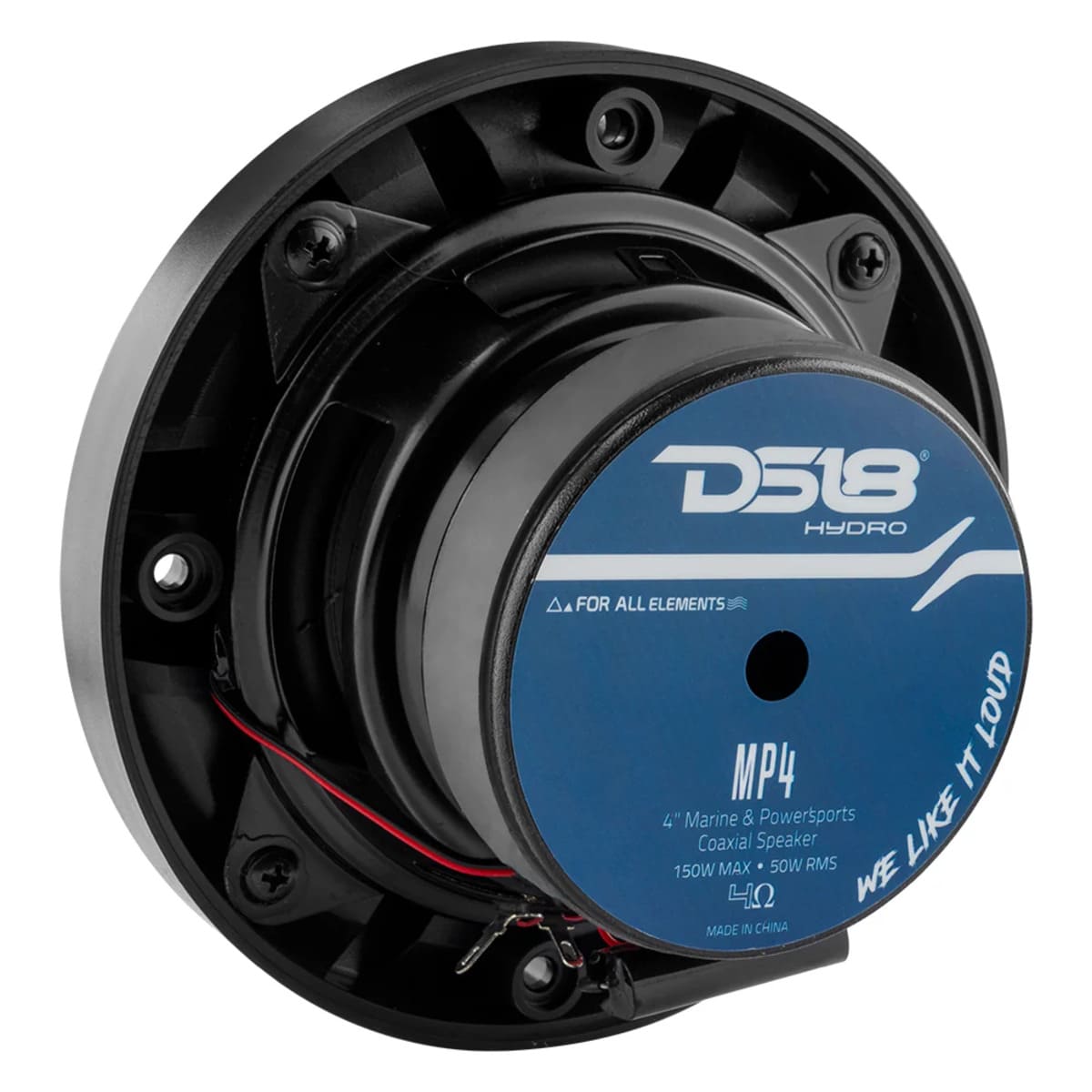 DS18 MP 4" 2-Way Coaxial Marine Speaker 50 Watts RMS 4-OHM