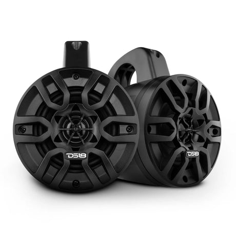 DS18 MP 4" Amplified w/ Bluetooth Wakeboard Tower Speakers 40 Watts RMS - Black