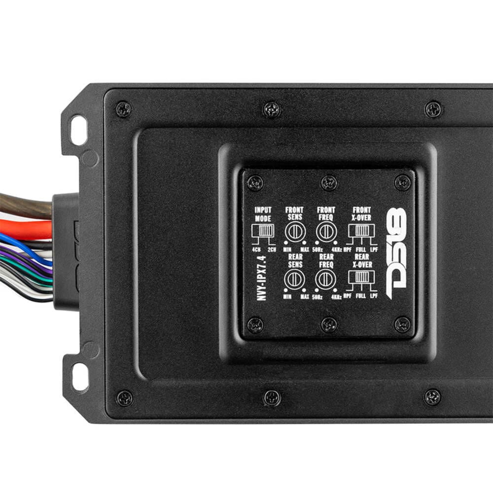 DS18 NVY 4-Channel Full-Range IP67 Submersible Marine & Powersports Amplifier 120 x 4 @ 4-Ohm Watts Rms