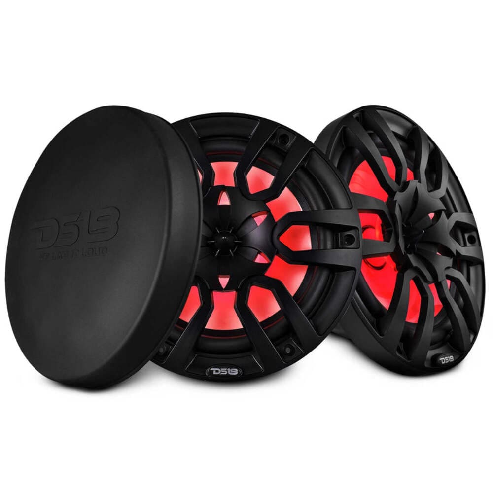 DS18 NXL 10" 2-Way Coaxial Marine Speaker w/ 200 Watts RMS 4-Ohm RGB LED Lights