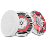 DS18 NXL 10" 2-Way Coaxial Marine Speaker with RGB LED Lights 200 Watts RMS 4-Ohm