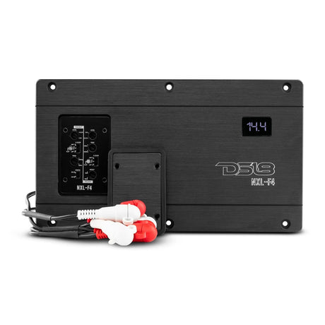 DS18 NXL 4-Channel Full-Range Class D 4 x 100 Watts RMS @ 4-Ohm IP67 Marine & Powersports Flush Mount Amplifier