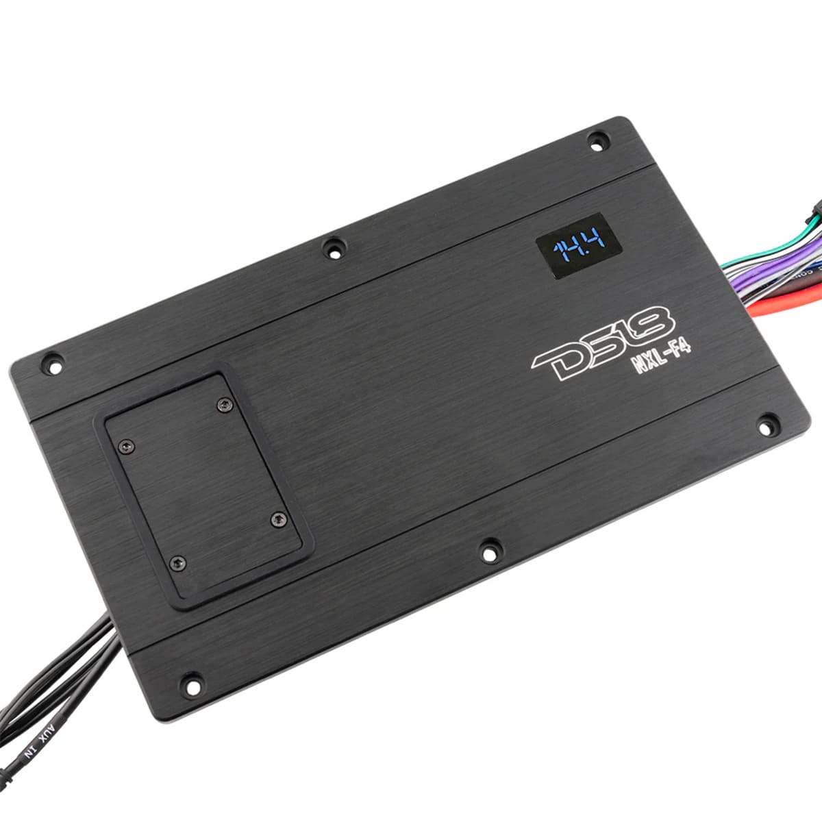 DS18 NXL 4-Channel Full-Range Class D 4 x 100 Watts RMS @ 4-Ohm IP67 Marine & Powersports Flush Mount Amplifier