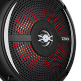 DS18 NXL 6.5" 2-Way Coaxial Marine Shallow Speaker w/ 25 Watts RMS 4-Ohm RGB LED Lights