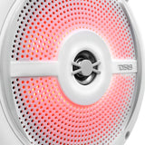 DS18 NXL 6.5" 2-Way Coaxial Marine Shallow Speaker w/ 25 Watts RMS 4-Ohm RGB LED Lights