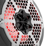 DS18 NXL 6.5" 2-Way Coaxial Marine Speaker w/ 100 Watts RMS 4-Ohm RGB LED Lights - Black Carbon Fiber