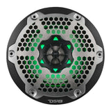 DS18 NXL 6.5" 2-Way Coaxial Marine Speaker w/ 100 Watts RMS 4-Ohm RGB LED Lights