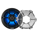 DS18 NXL 6.5" 2-Way Coaxial Marine Speaker w/ 100 Watts RMS 4-Ohm RGB LED Lights