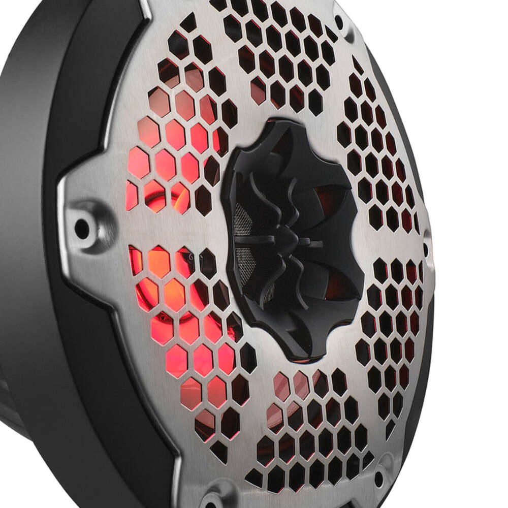 DS18 NXL 6.5" 2-Way Coaxial Marine Speaker w/ 100 Watts RMS 4-Ohm RGB LED Lights